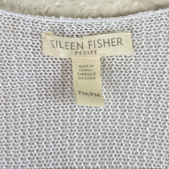 Eileen Fisher Open Organic Linen Cardigan - Picture 2 of 4